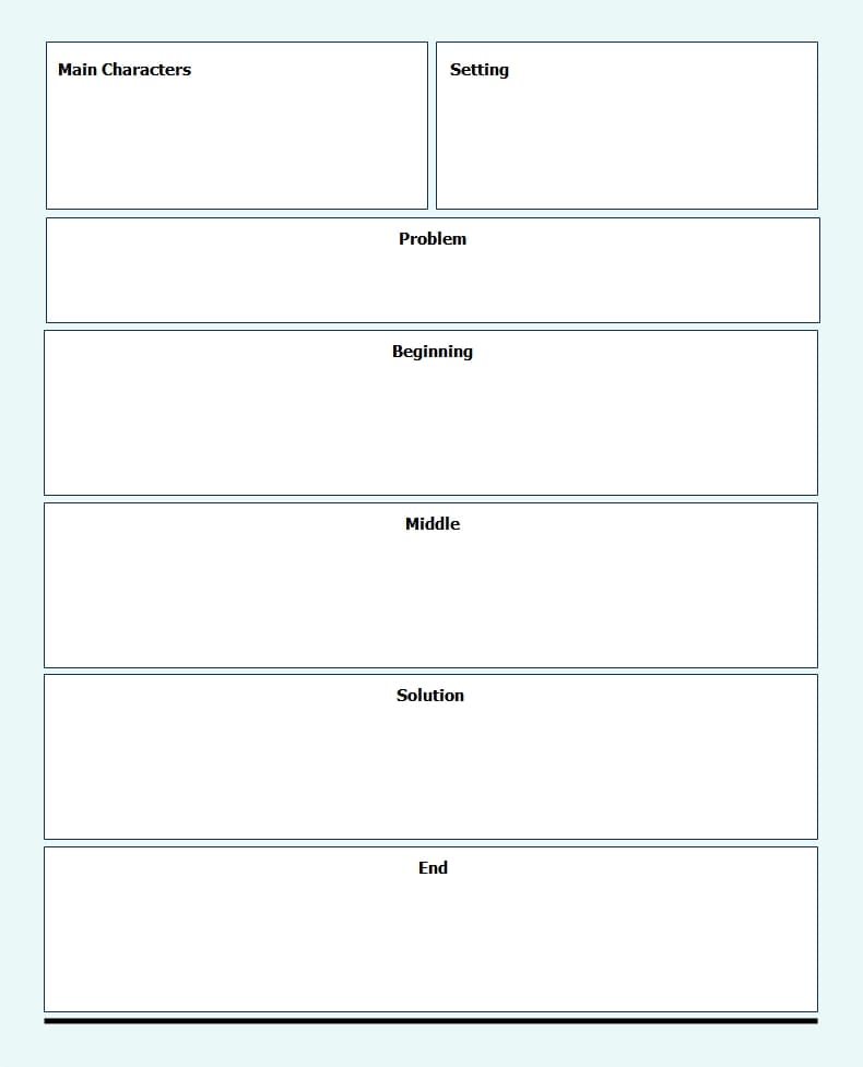 best narrative writing graphic organizer template