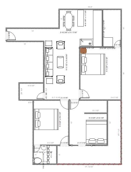 single floor 3 bedroom blueprint