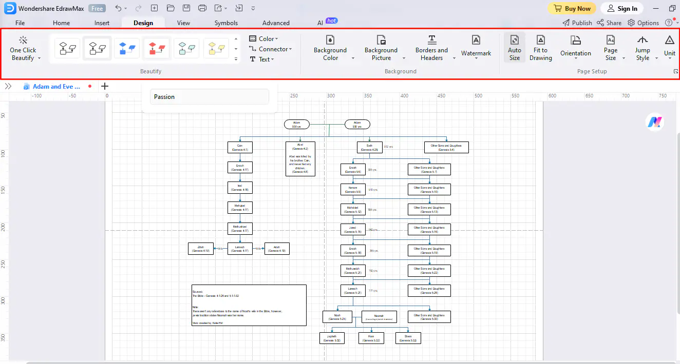 Family Trees with Three or More Generations