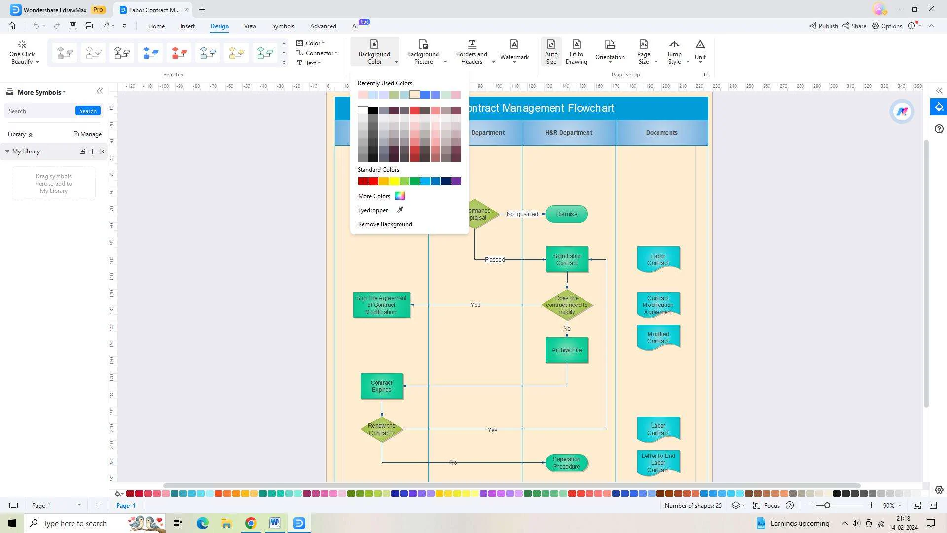 customizing the template