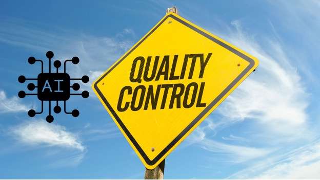 quality control sign with ai logo