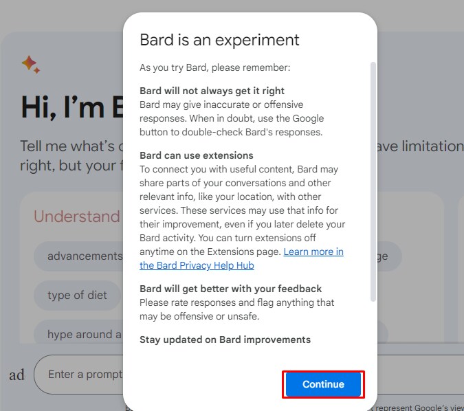 Can Google Bard make a Google Slides presentation?