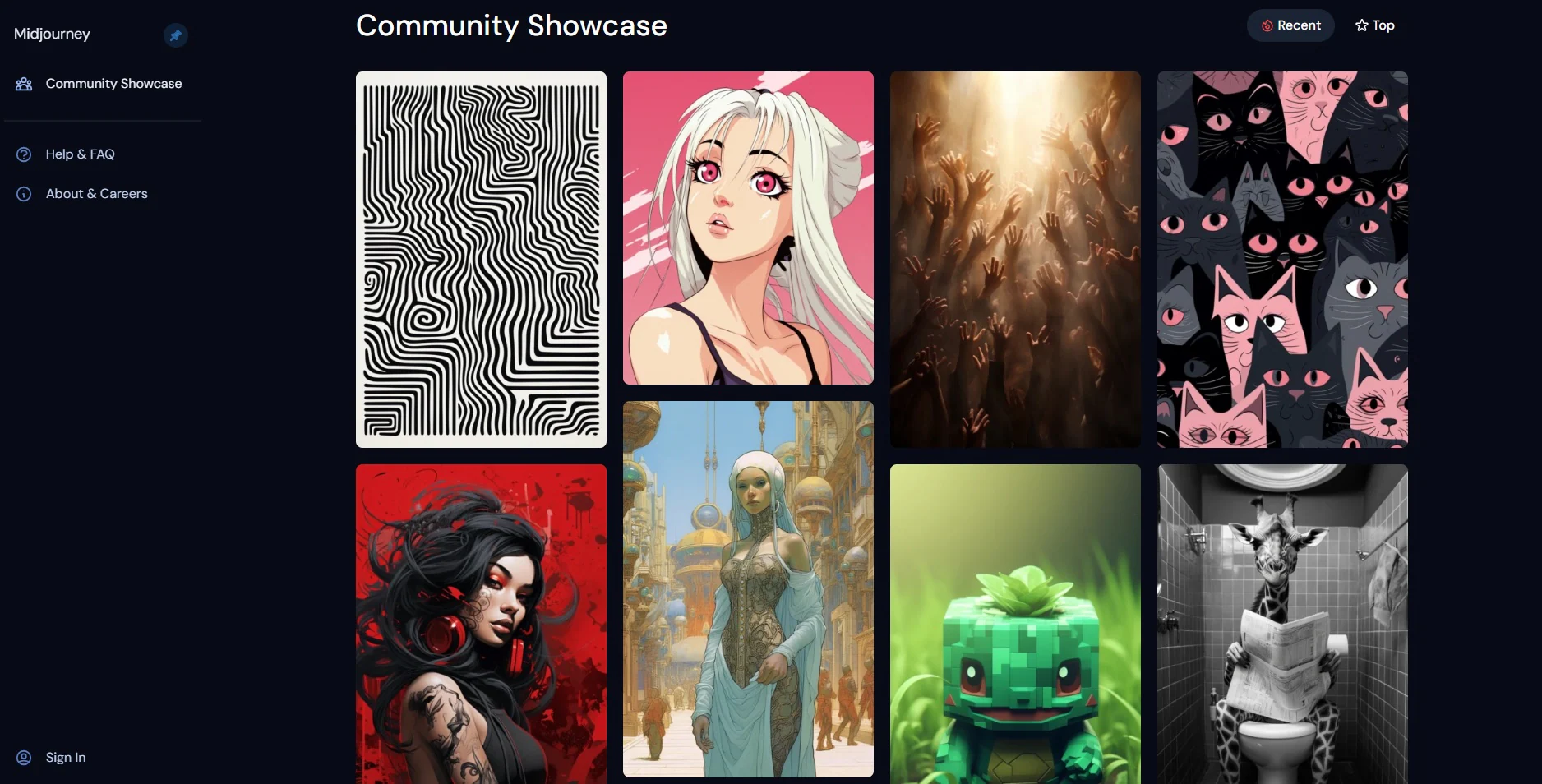 midjourney community showcase