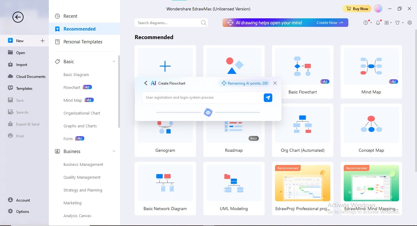 requerimientos del diagrama de flujo de entrada de edrawmax