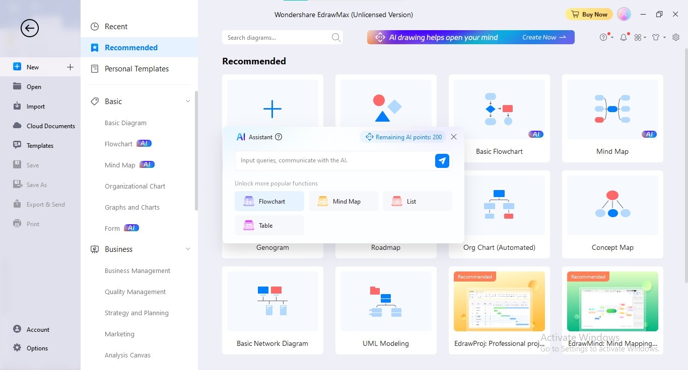 new ai flow chart using edrawmax