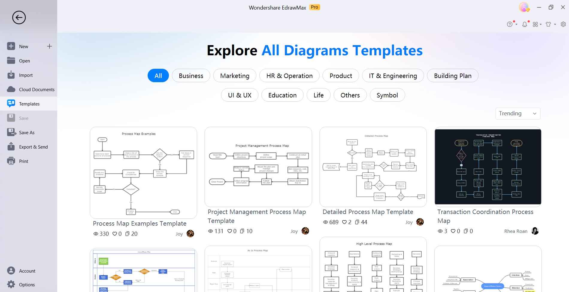 edrawmax template gallery