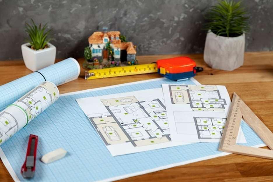 architecture floor plan table