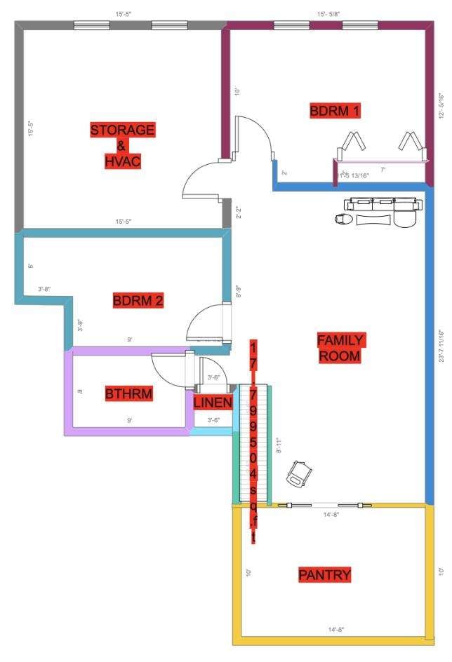 colorful basement floor planner