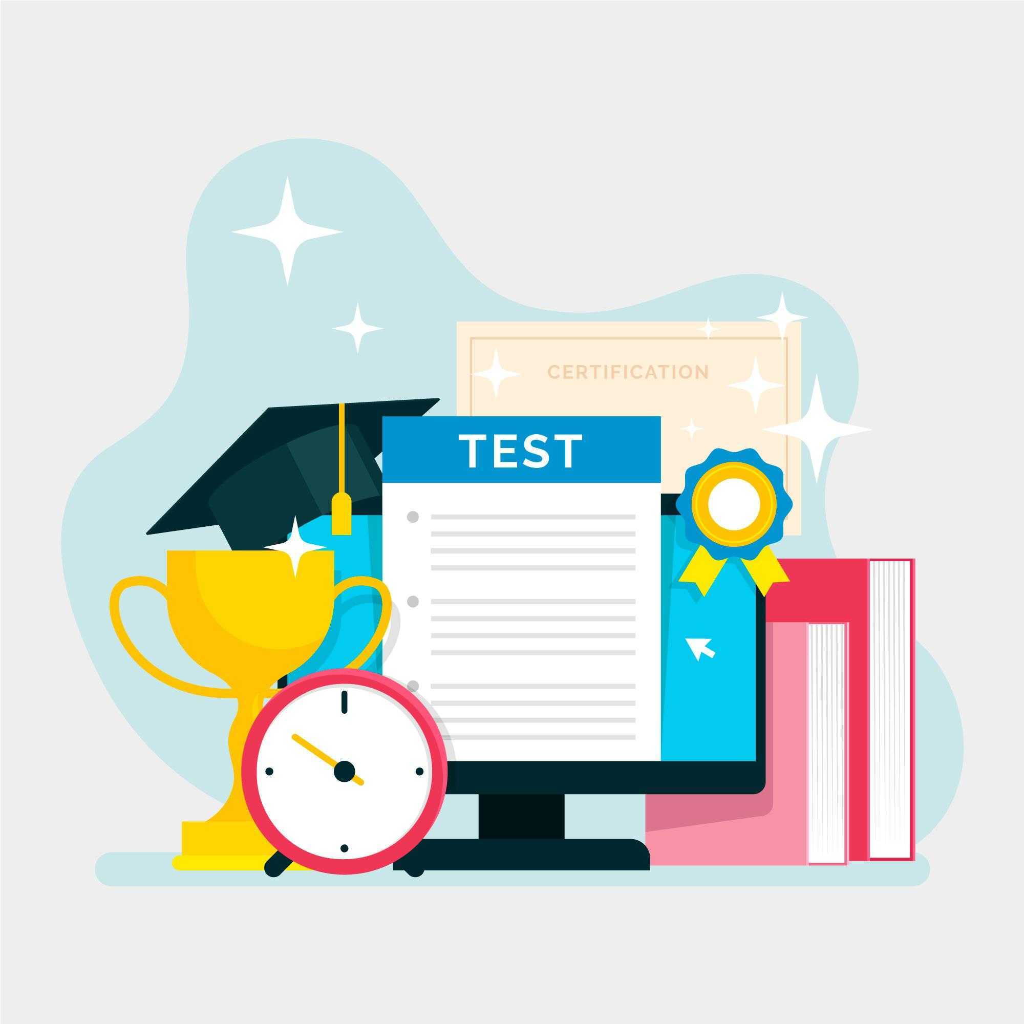 certificate and test vector illustration