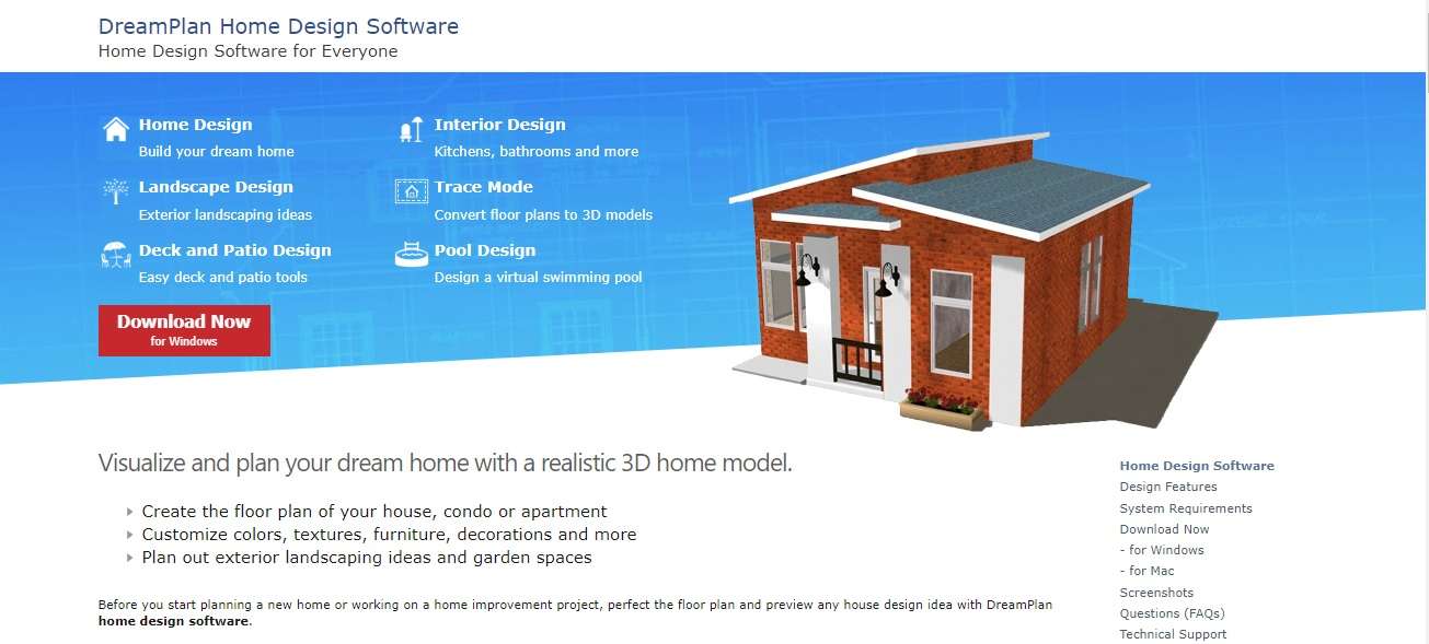 dream plan drawing tool: dreamplan-software