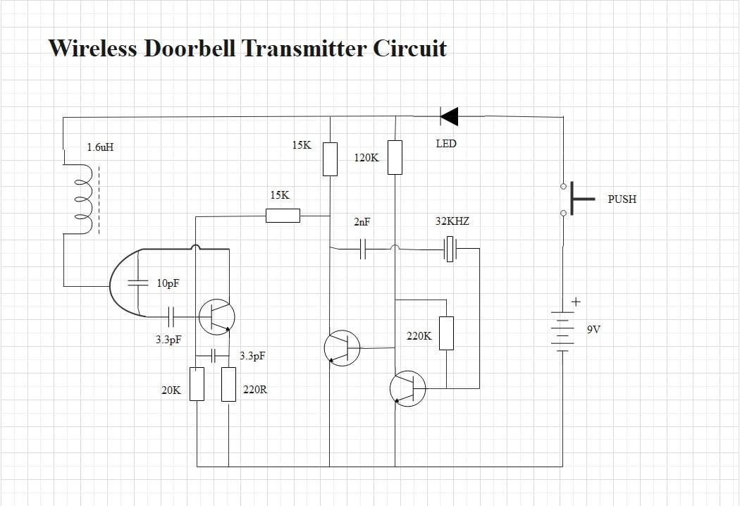 Wireless Doorbell Transmitter Circuit