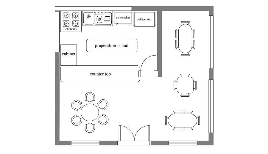 Cafe Layout Dimensions Infoupdate