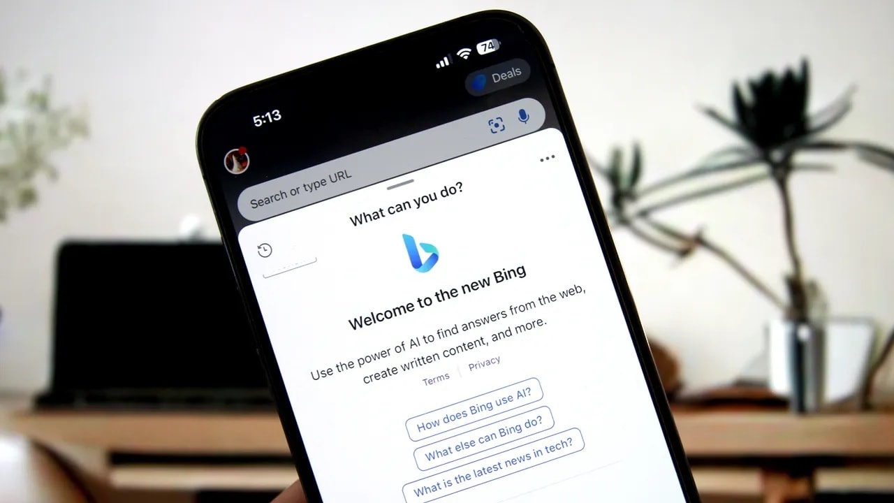 bing chat su dispositivo mobile