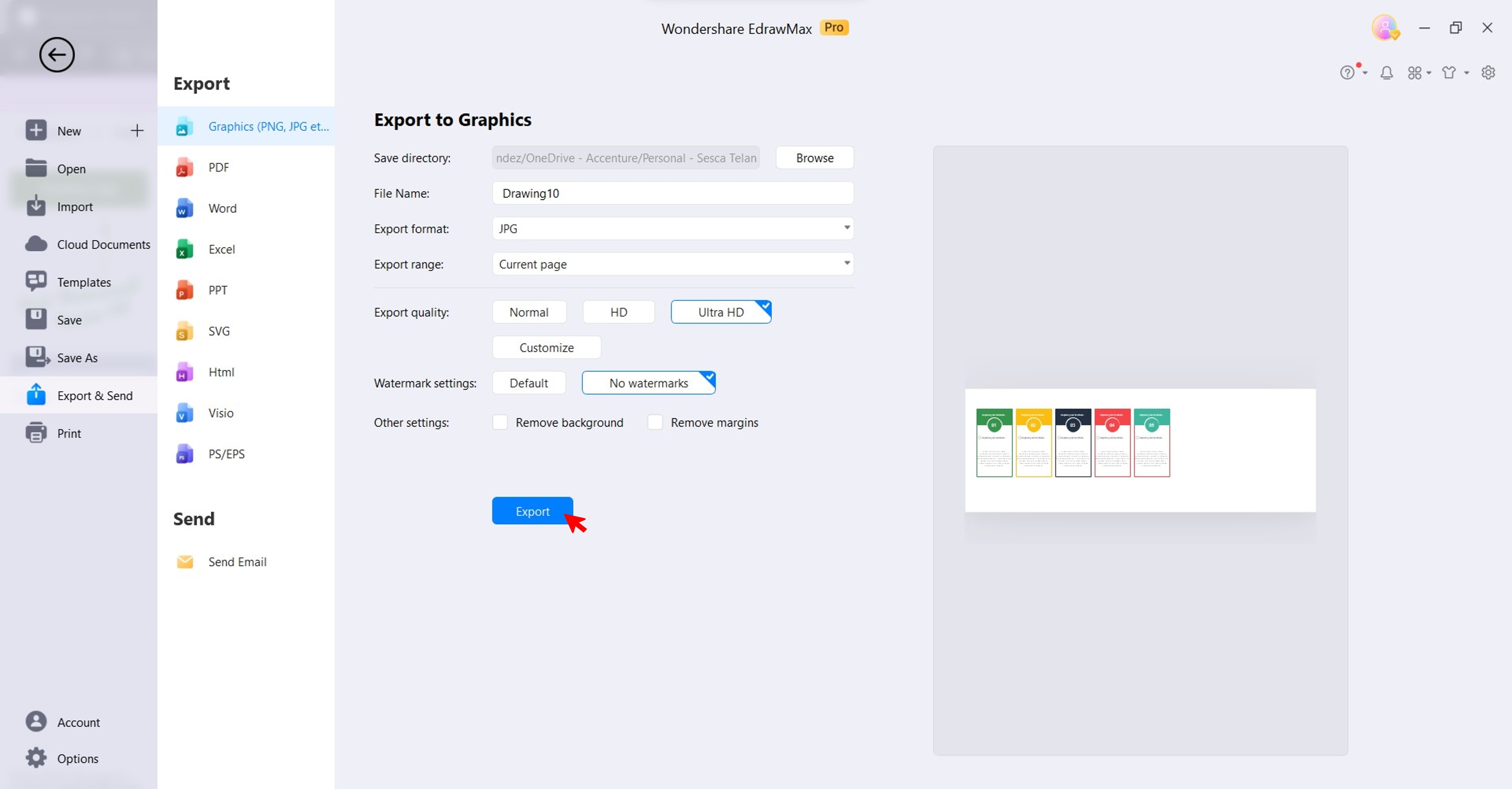 export checklist file to graphics interface