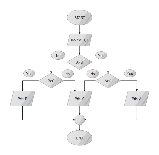 typical conditional flowchart