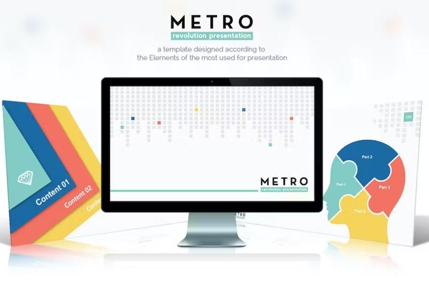 metro keynote template for flowchart