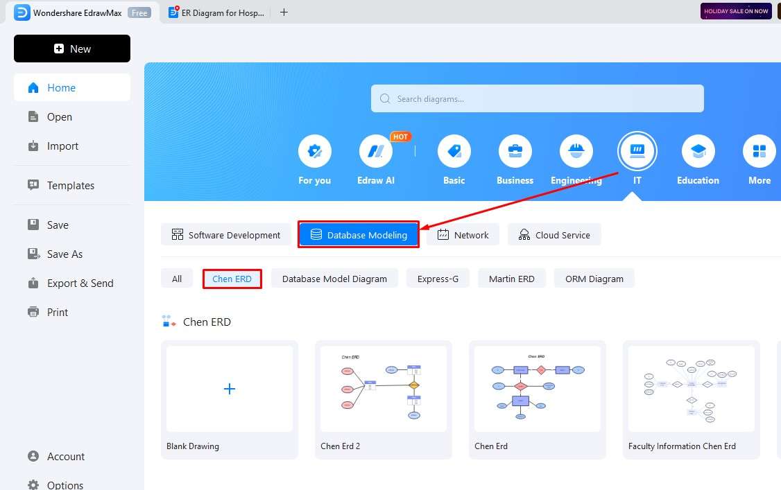 metodo 2 passaggio 1 di creazione di diagrammi er: scegliere il layout