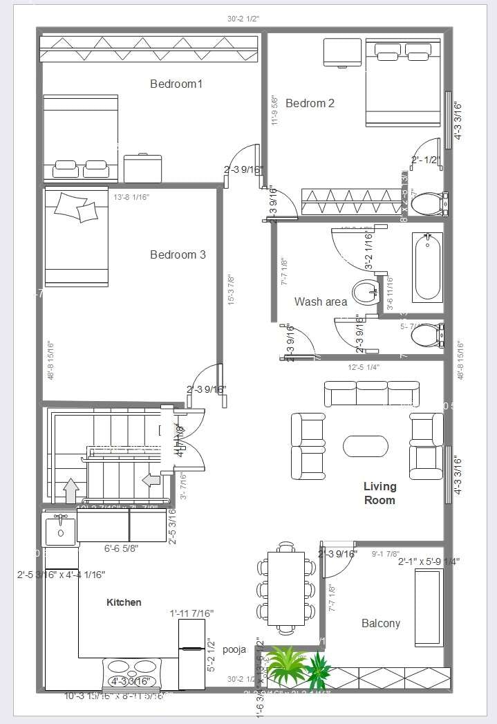 3 bedroom house design