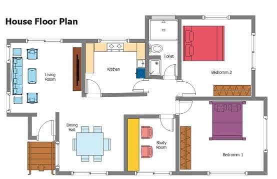 floor plan for a residential home