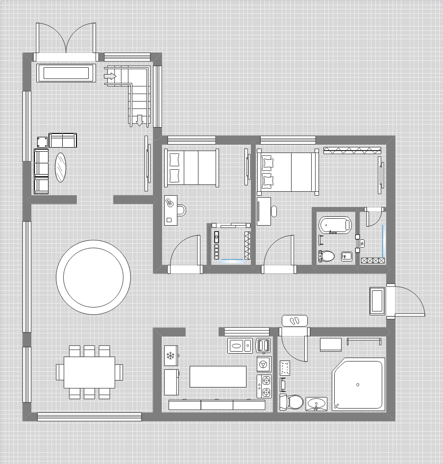 Floor Plan for Flat First Floor