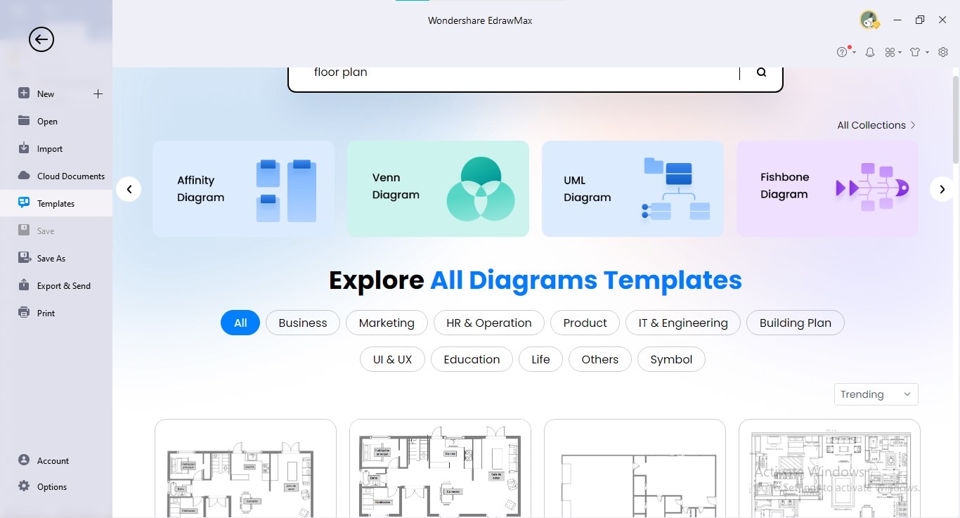 find floor plan template edrawmax