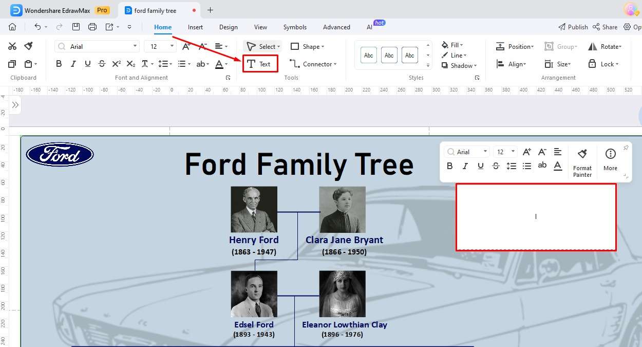 Steps of making family trees