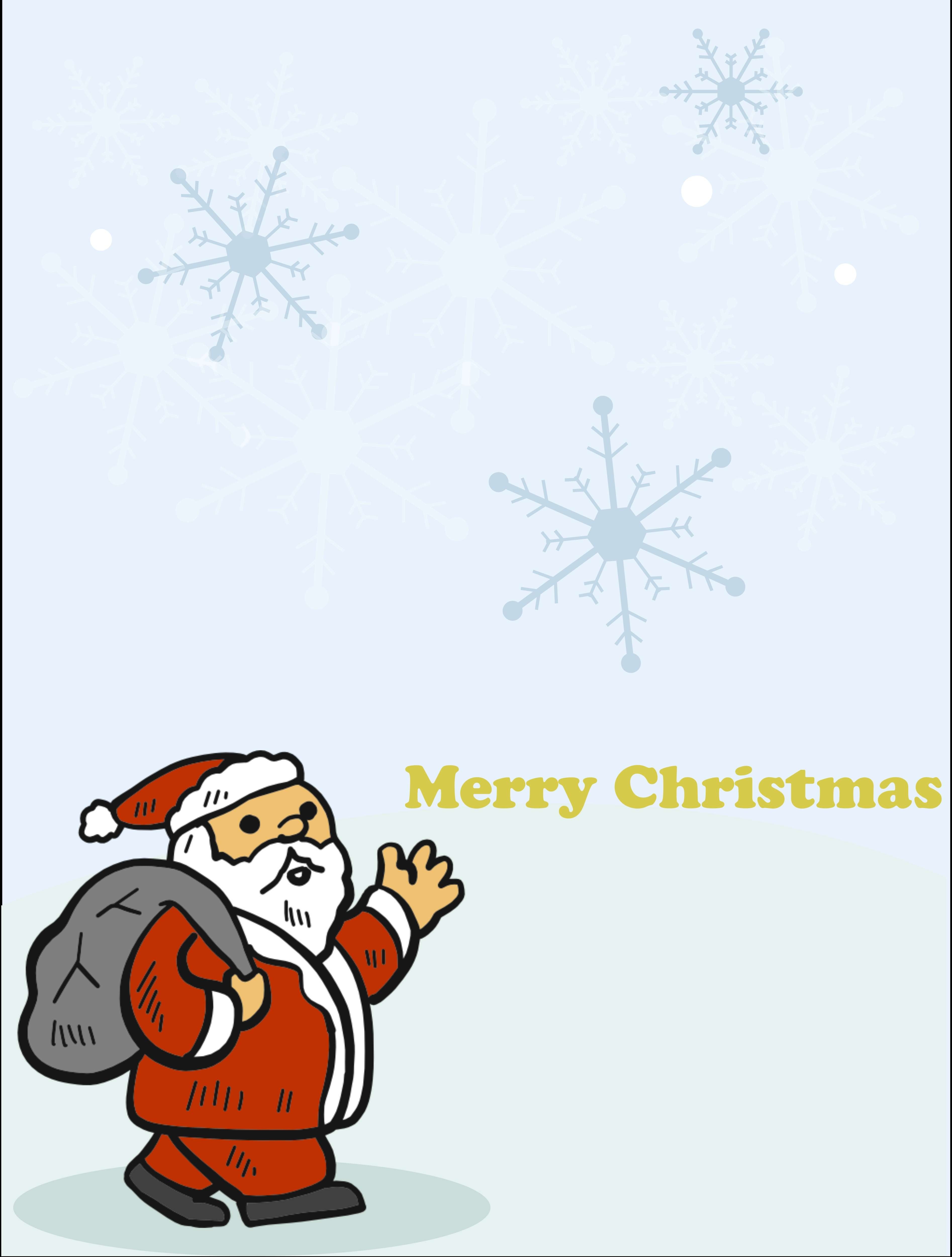 free christmas card template