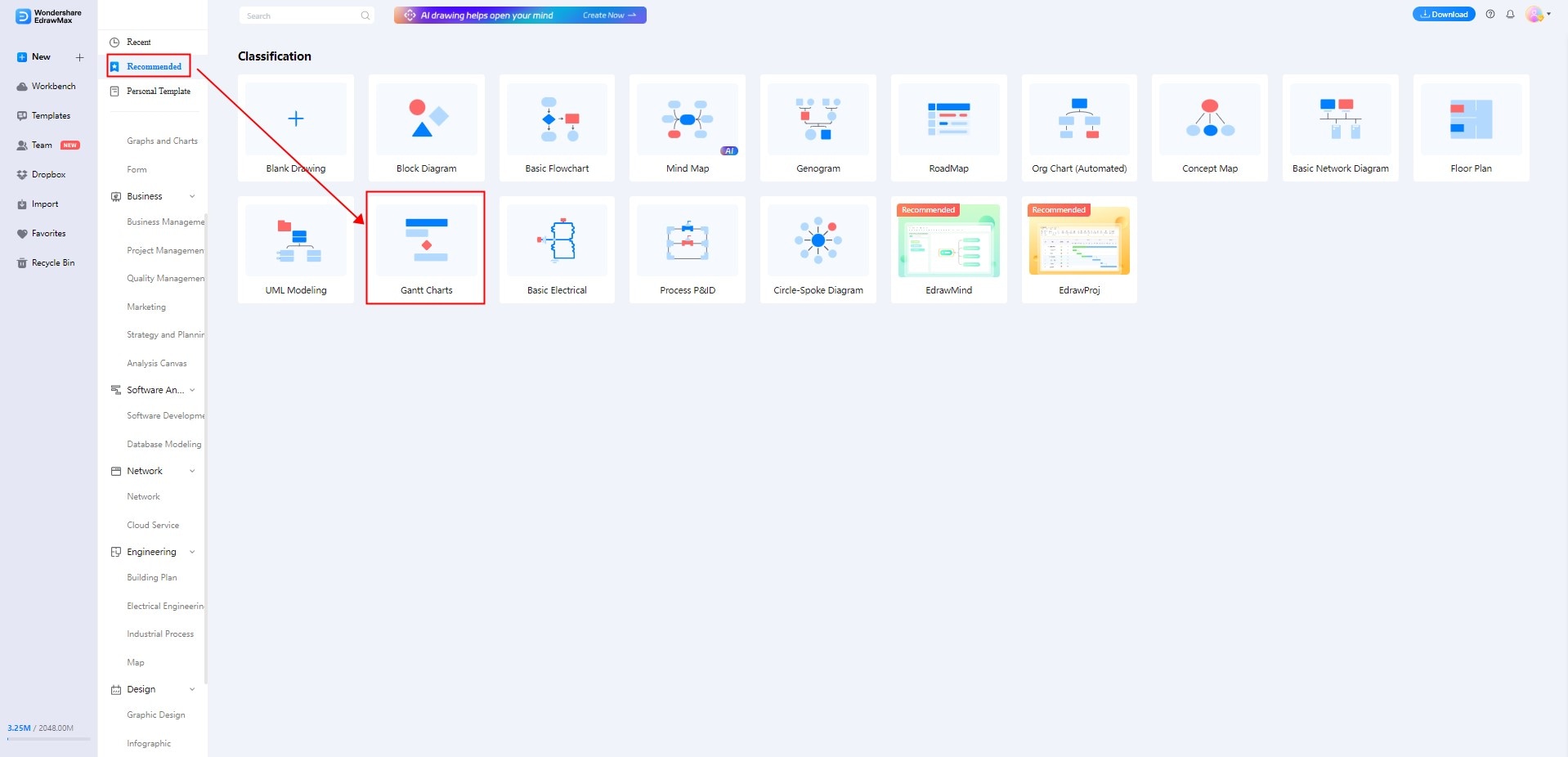 EdrawMax Online-Diagramm-Suche