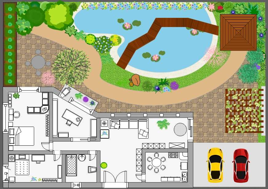 garden floor plan example