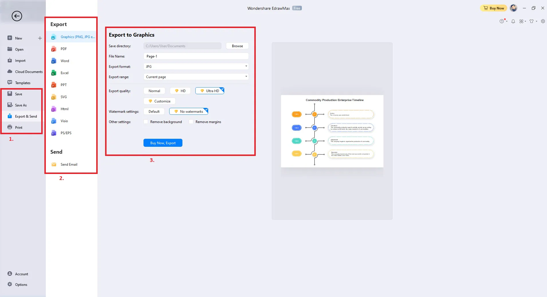 save and export your diagram