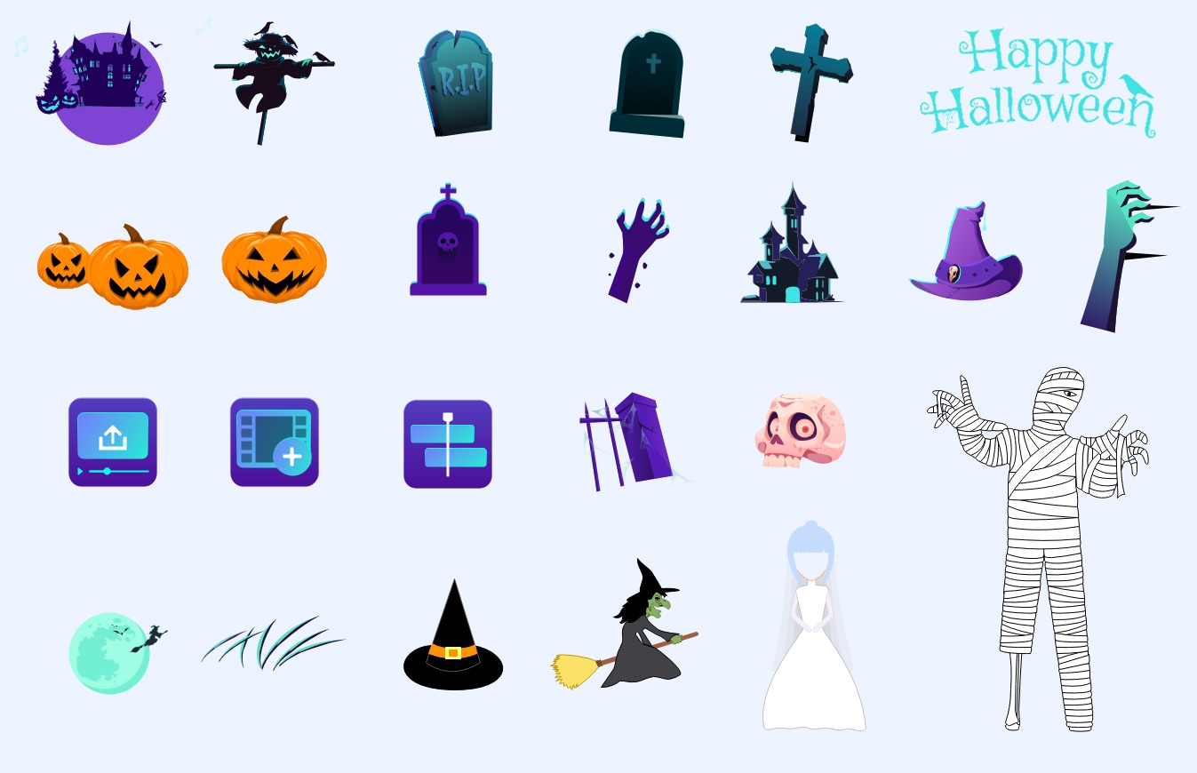 Paquete de símbolos de Halloween 4