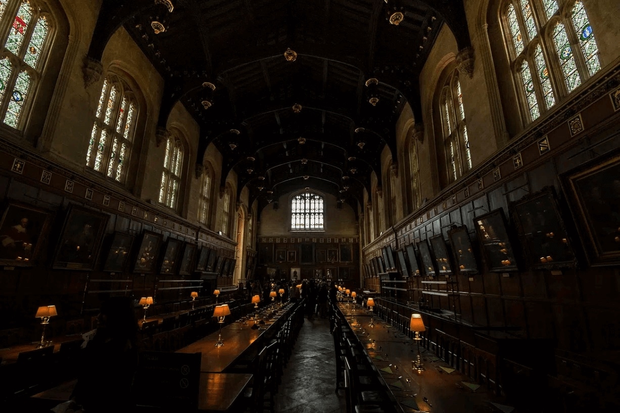 dining hall in castle