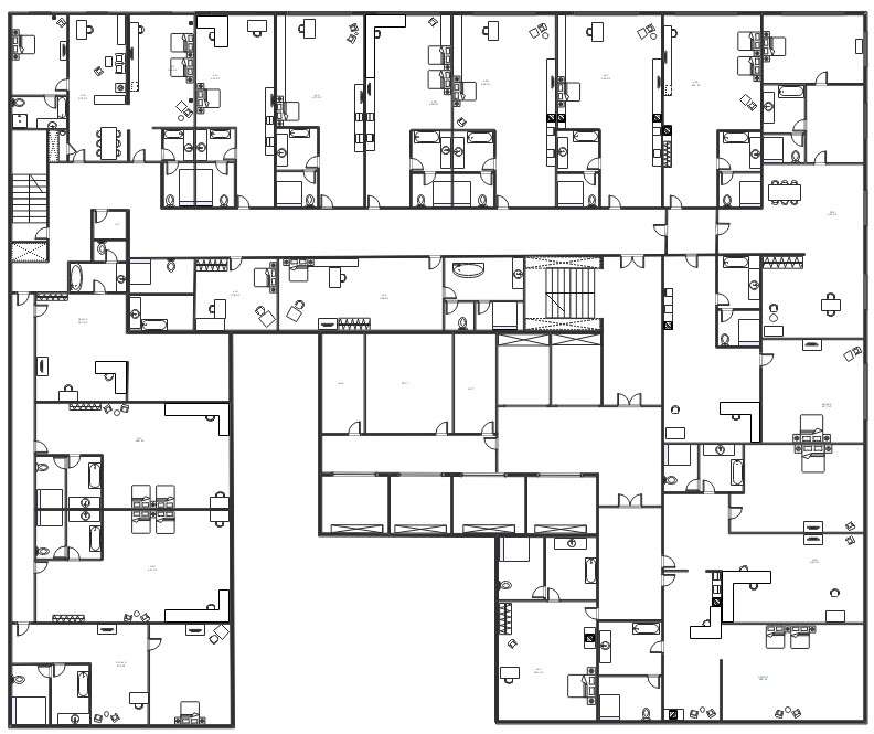 luxury hotel floor plan template