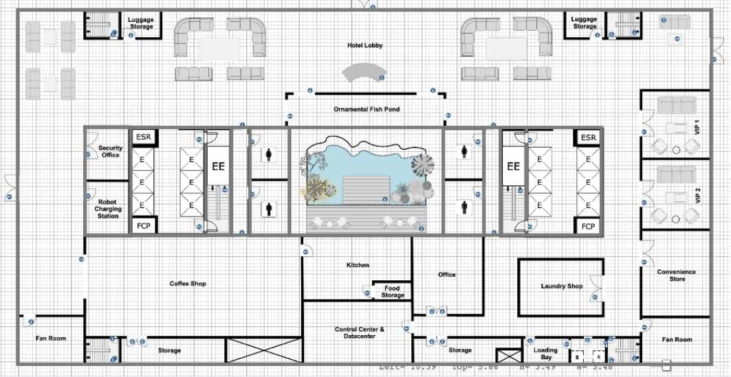 luxury hotel floor plan