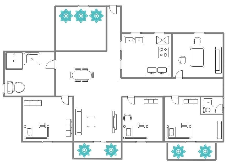 hotel room plans example