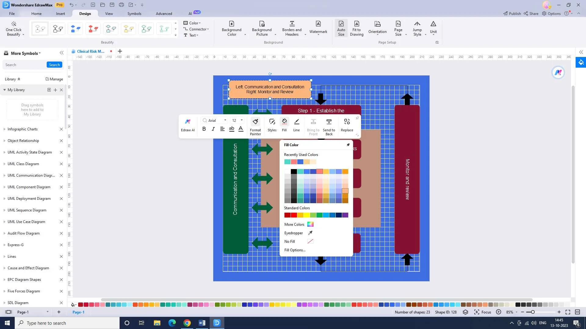 creating a legend in edrawmax