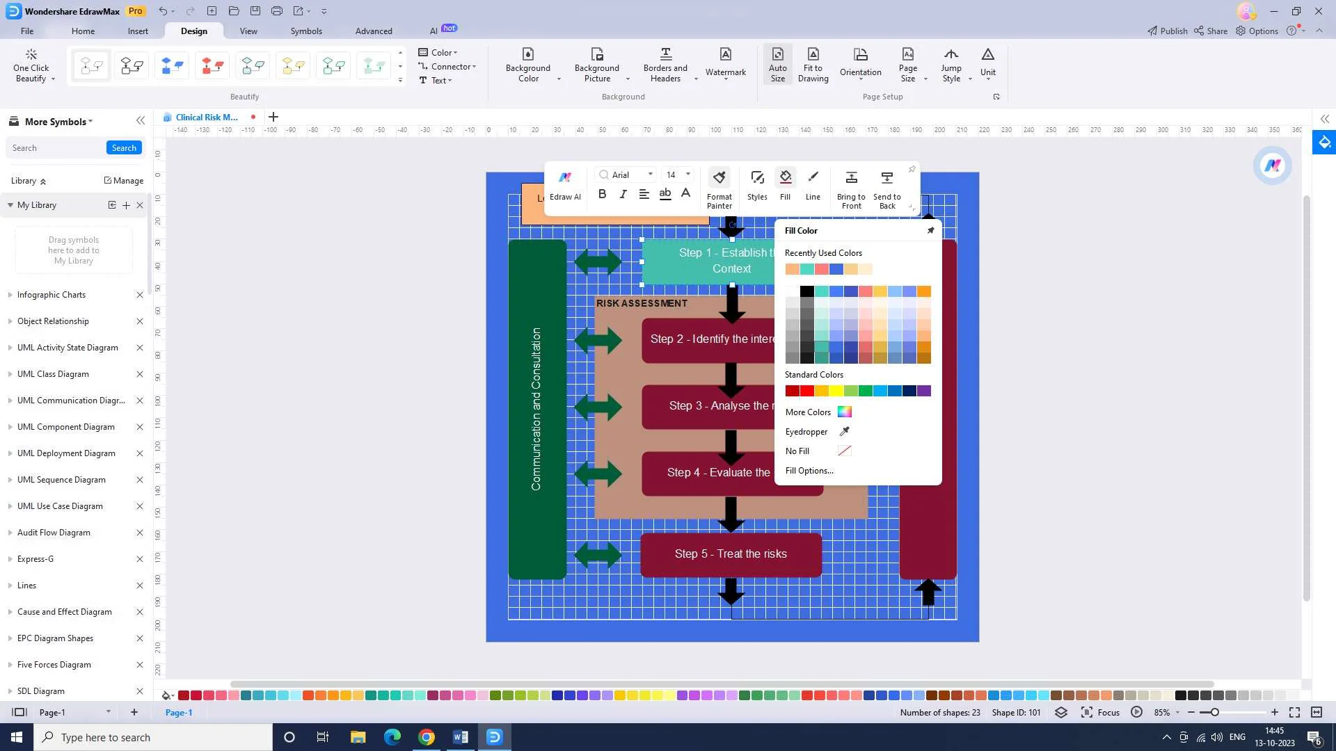 adding additional elements in edrawmax