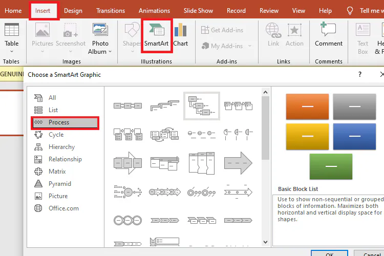 ajouter-smart-art-organigramme-forme-powerpoint