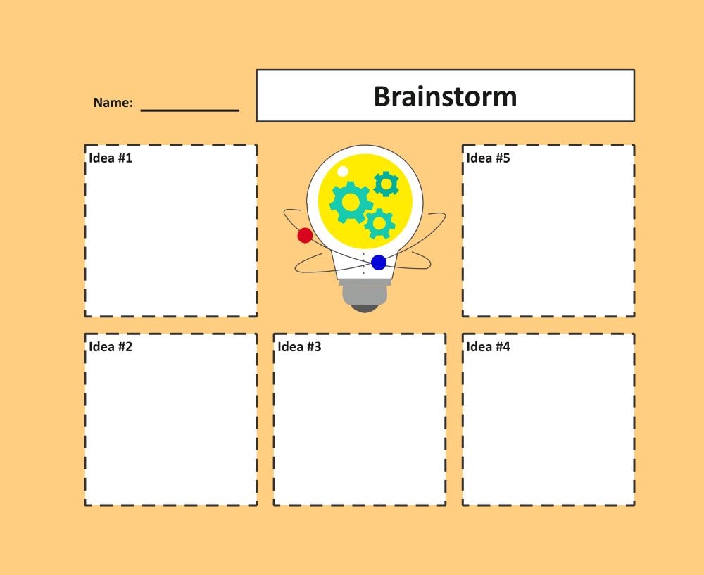 brainstorm graphic organizer