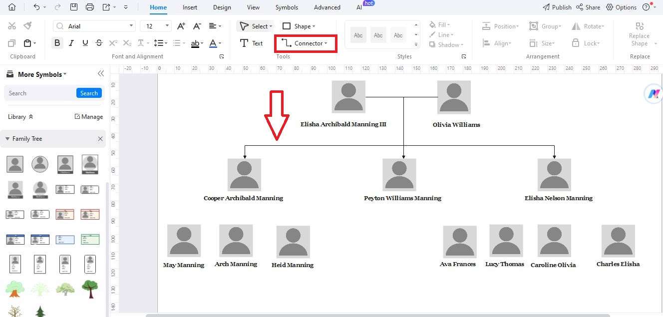 Conectar as molduras de imagens corretamente