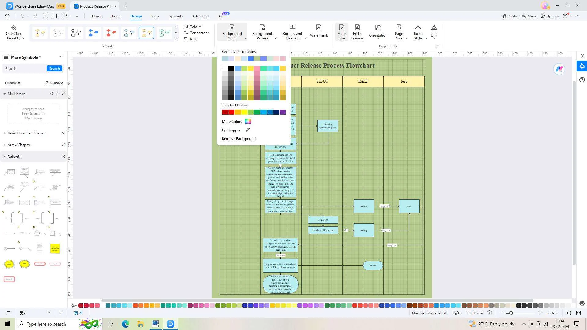 customizing the template