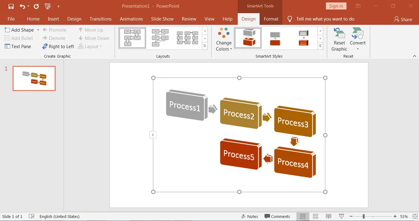 personalizzare il diagramma di flusso di PowerPoint