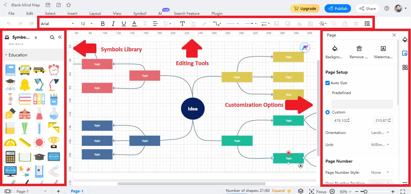 edrawmax online customizing your mind map