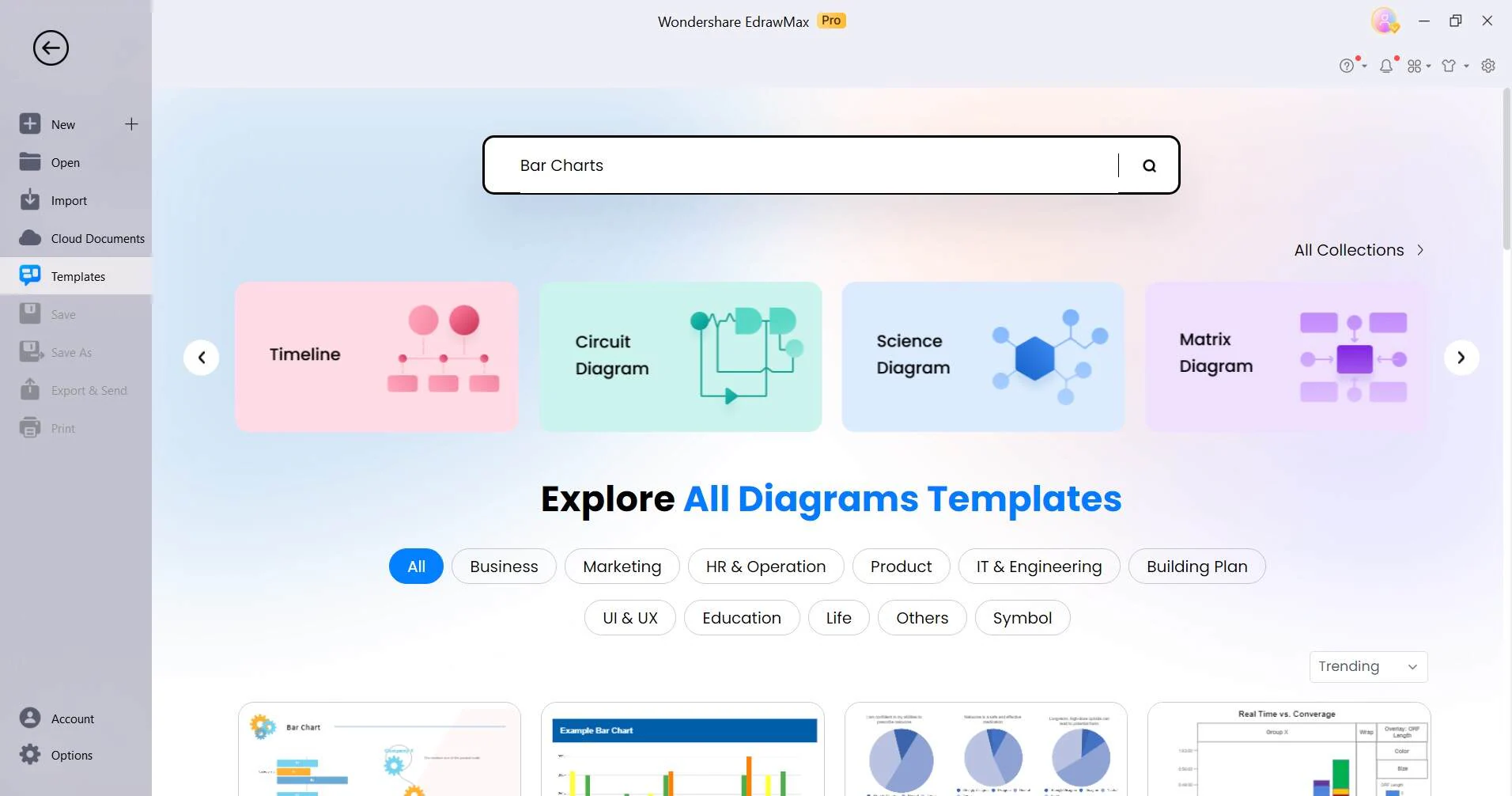 wondershare edrawmax biblioteca de plantillas