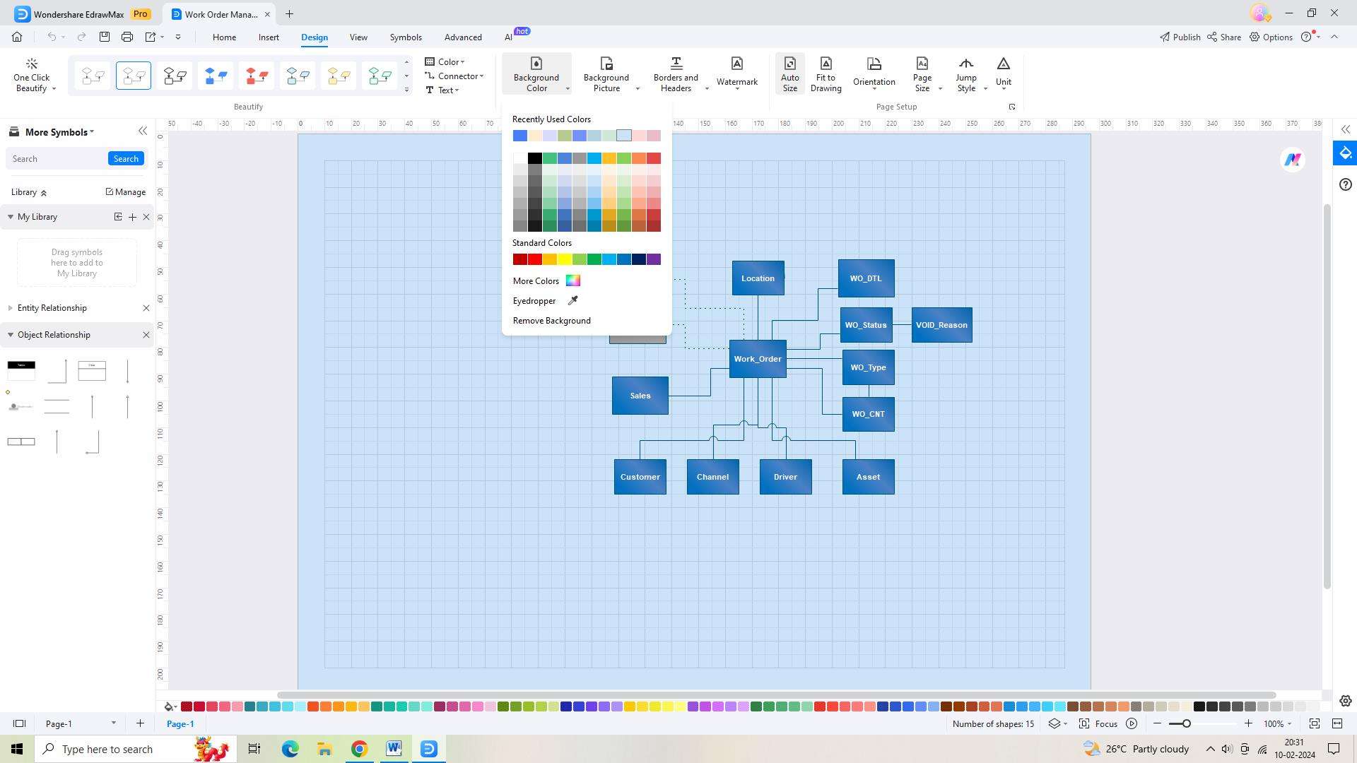 customizing the template