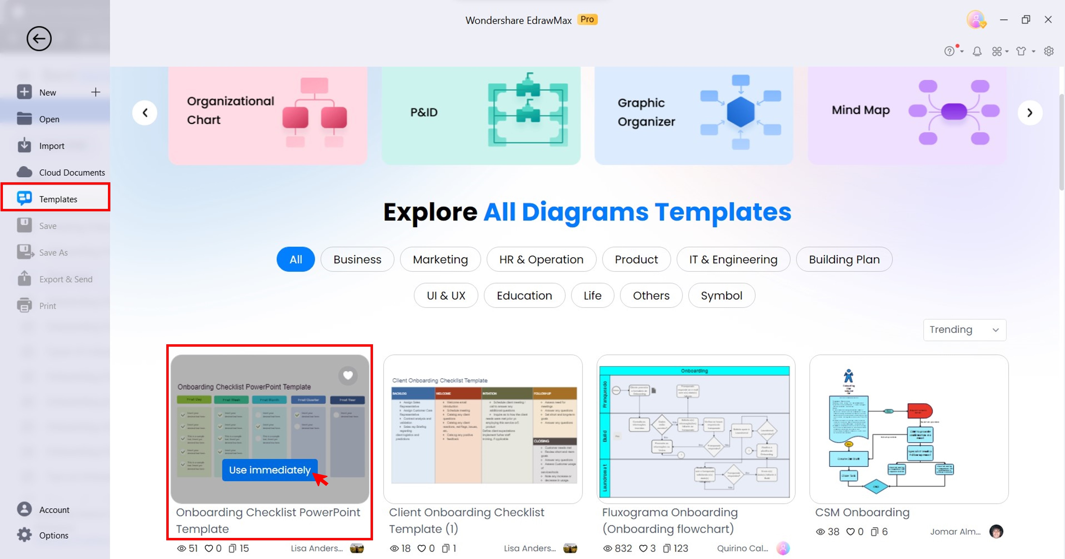 templates resources interface