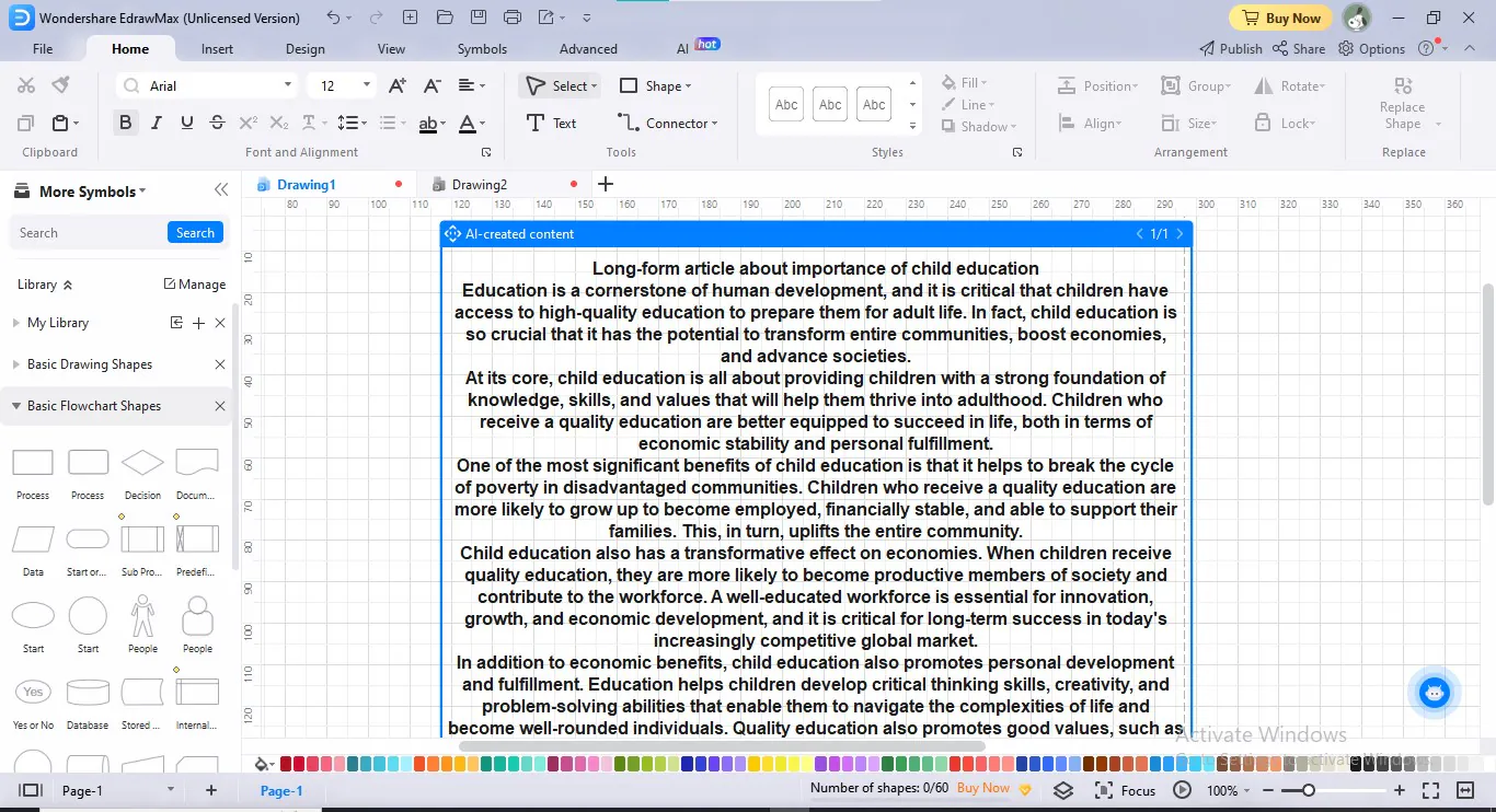 edraw ki assistent openai textgenerierung