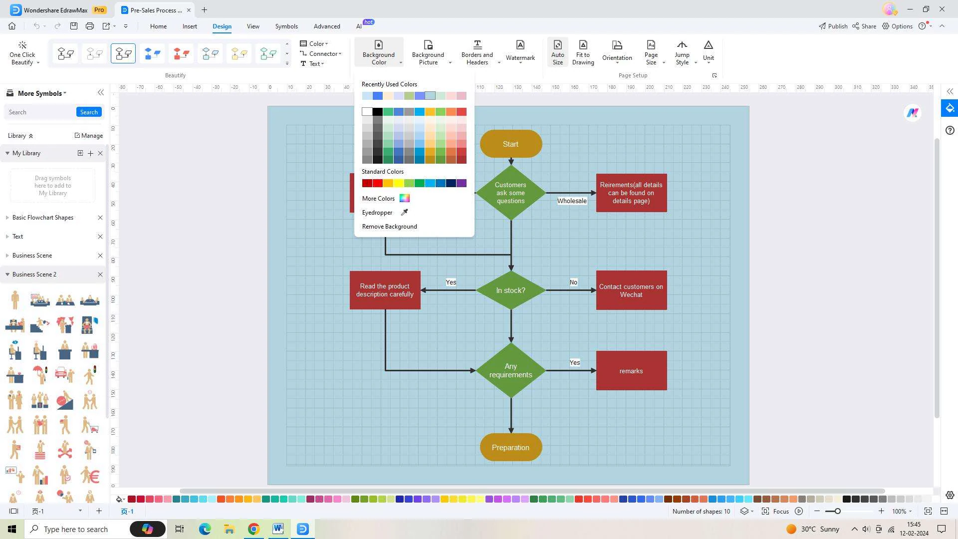 customizing the template