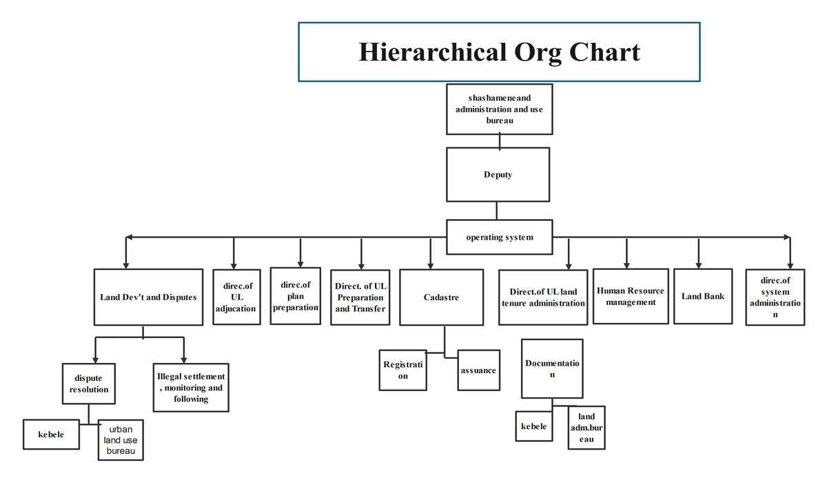hierarchical org chart diagram