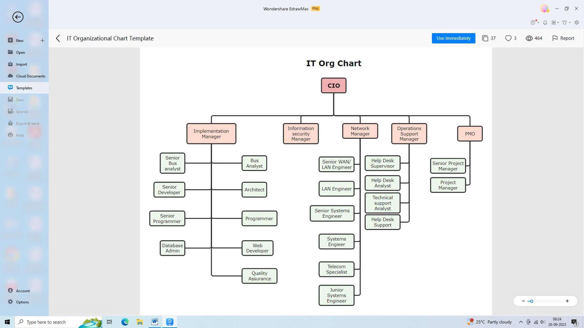 tech company chain of command example